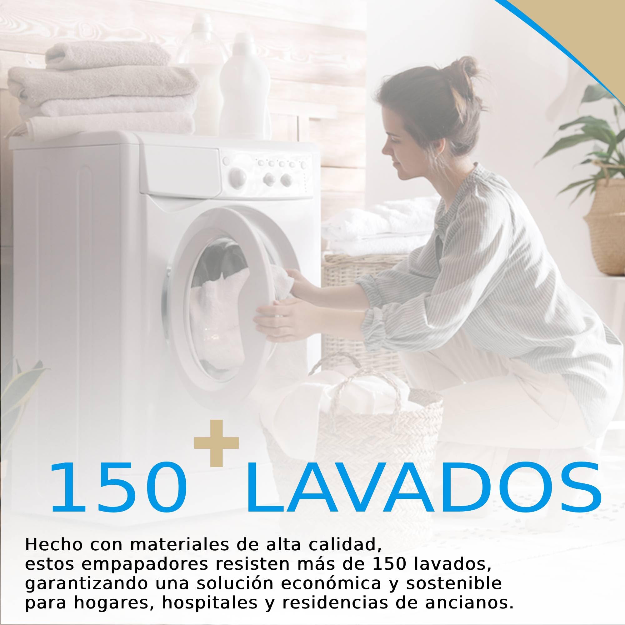 2 Empapadores Cama Adultos Lavables con Alas - (135x80cm) - Empapador Protector de Cama - Impermeables y Súper Absorbentes - Salvacamas - con Bolsa para Lavar Ropa Delicada.