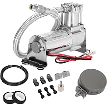 12V Heavy Duty 444c Air Compressor Kit - 120 PSI,Replacement for Air Lift 16092 16192, 16092 Air Compressor System Applicable to Train Horns, Air Horns, Pneumatic Suspension and Train Horn System