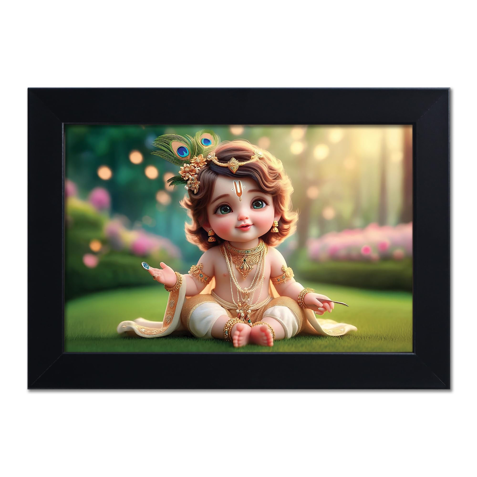 Baby Krishna Photo Frame - Kanha Ji Gift -23