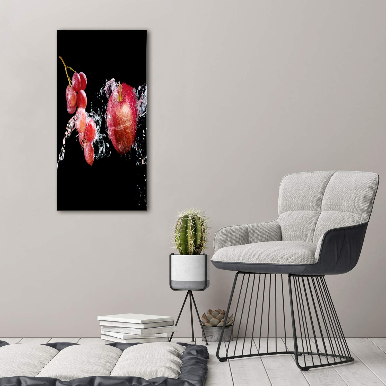 Tulup Impresión en Vidrio - 50x100cm - Cuadro sobre Vidrio - Pinturas en Vidrio - Cuadro en Vidrio - Impresiones sobre Vidrio - Cuadro de Cristal - Comidas Y Bebidas - Multicolor - Fruta