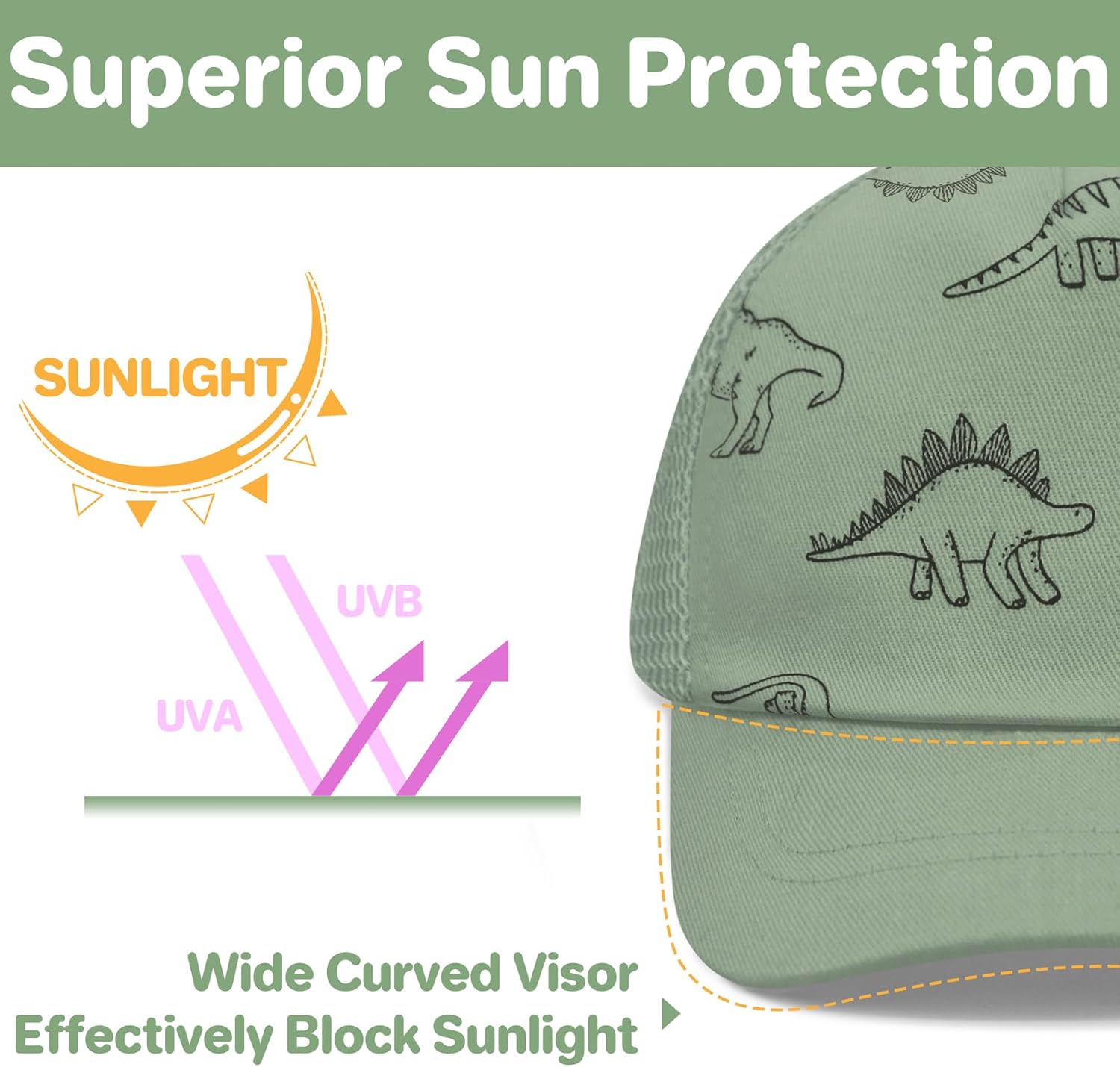 qikqik Baby Baseball Cap Toddler Baseball Hat Infant Ball Cap Newborn Hats Boys Girls Toddler Snapback Hat Kids Trucker Hats - Image 5