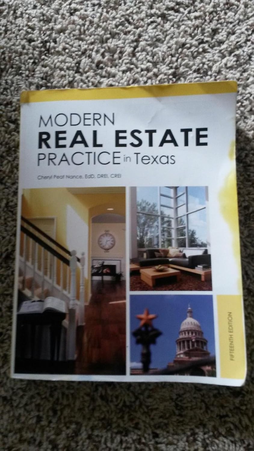 Modern Real Estate Practice in Texas 9781427735607 Nance