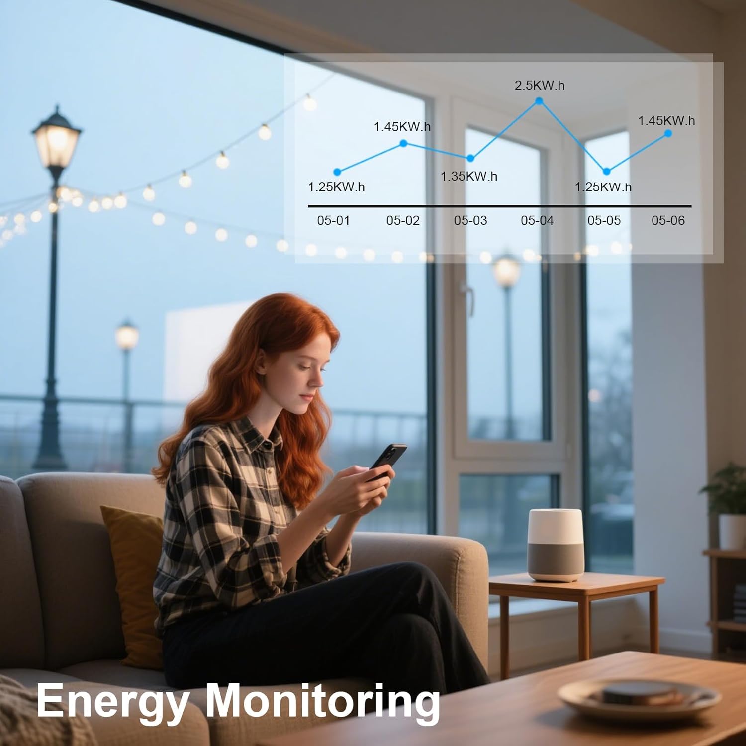 ANTELA Relais Interrupteur Connectée WiFi et Bluetooth 16A 1Canal, Avec surveillance de l'énergie uniquement, Smart Life APP, 4PCs