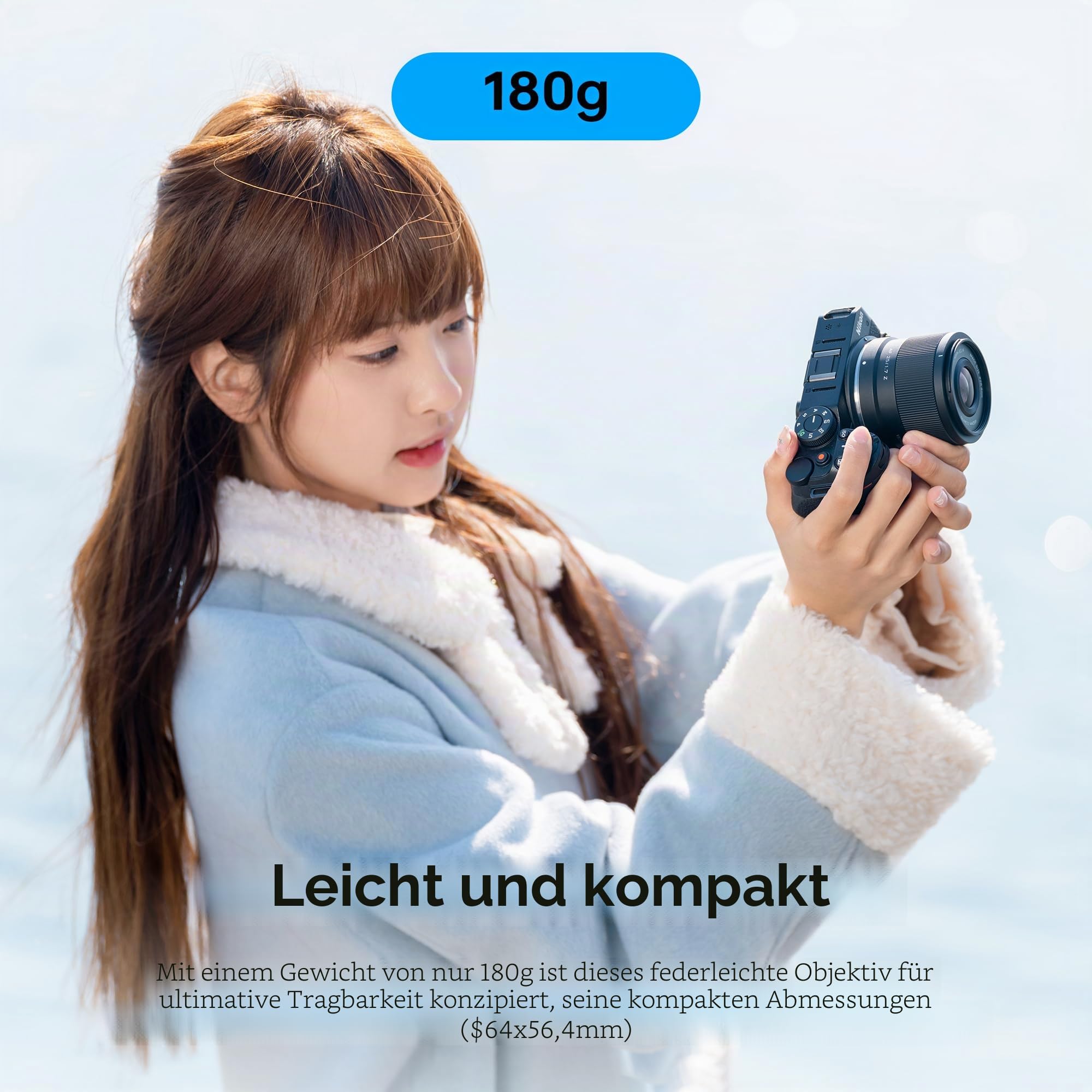 VILTROX AF 25mm F1.7 Objektiv für Nikon Z-Mount, f/1.7 APS-C Autofokus-Festbrennweite mit großer Blende, kompatibel mit Nikon Z-Mount-Kameras Z5, Z50, Z6, Z6II, Z7, Z7II, ZFC, Z30, Z9, Z8, ZF