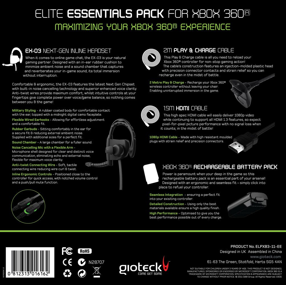 Elite Essentials Pack for Xbox 360