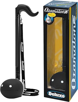 Otamatone Deluxe Electronic Musical Instrument for Adults Portable Synthesizer Digital Electric Music from Japan by Cube/Maywa Denki Cool Stuff Gifts, Black [English Manual]