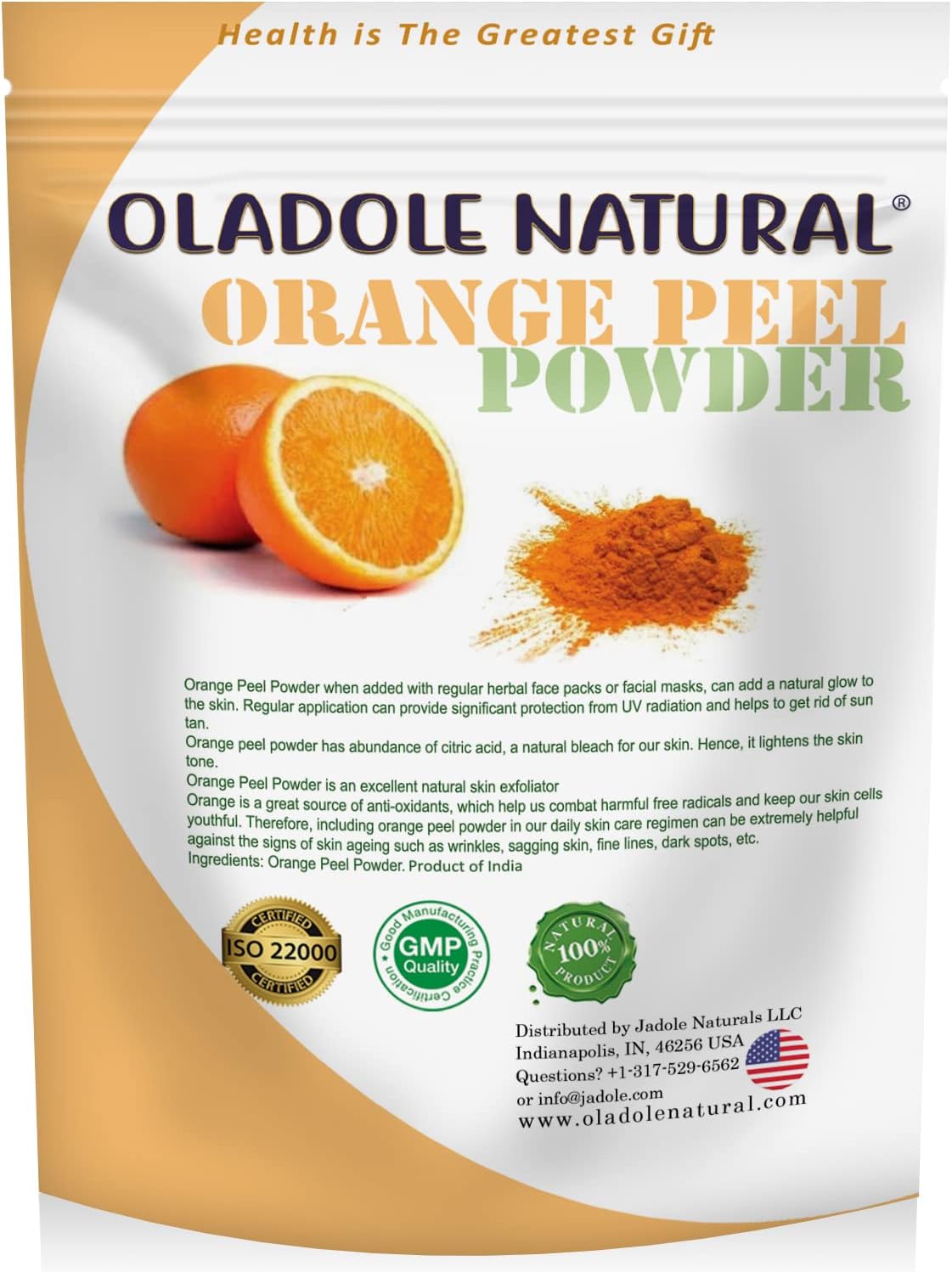 Oladole Natural Orange Peel Powder- 100g