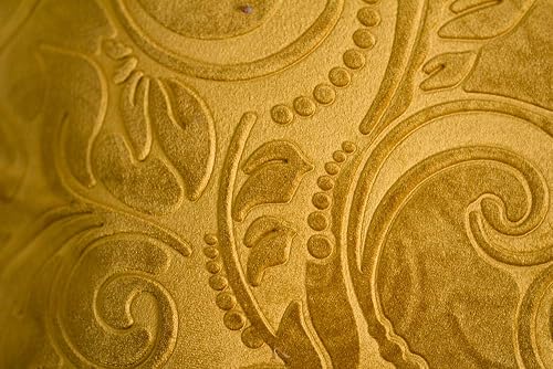 Miniatura 3 de Funda de cojín TangDepot de terciopelo pesado, con relieve, tela de terciopelo floral, anaglifo