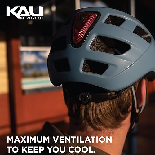 Miniatura 8 de Kali Protectives Casco central de ciclismo para adultos cascos de bicicleta de montaña para hombres y mujeres con visera integrada casco de