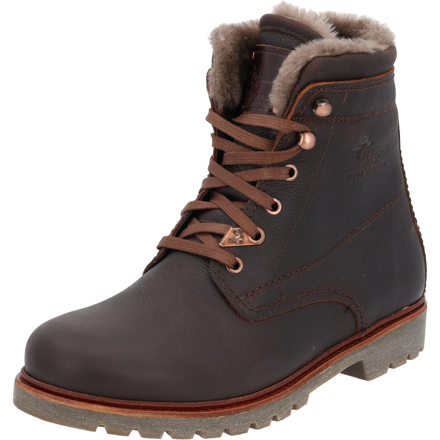 Panama Jack Panama 03 Damen Kalt gefüttert Classics Kurzschaft Stiefel & Stiefeletten | Winterstiefel, Braun, Schnürung, Herren, Schuhe
