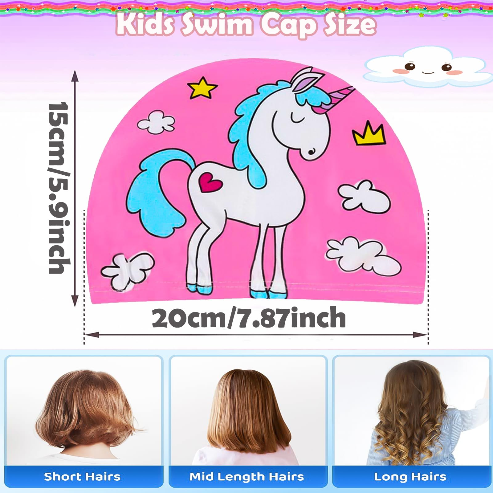 Cuffie Da Nuoto Bambini In Silicone - Impermeabili E Divertenti Con Design 3D, Per Piscina Da 3 A 12 Anni - Foto 2