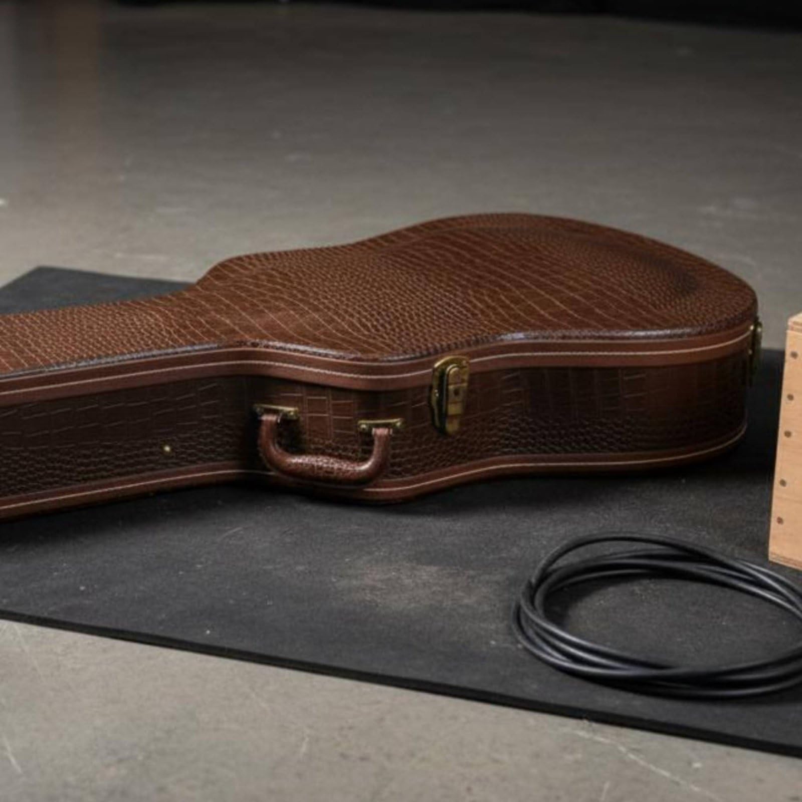 predolo Custodia Protettiva Chitarra Acustica Custodia Rigida Valigetta Rigida Astuccio Trasporto con Maniglia Ergonomica E, Custodia Per Chitarra Classica 39 Pollici, Array, Nero