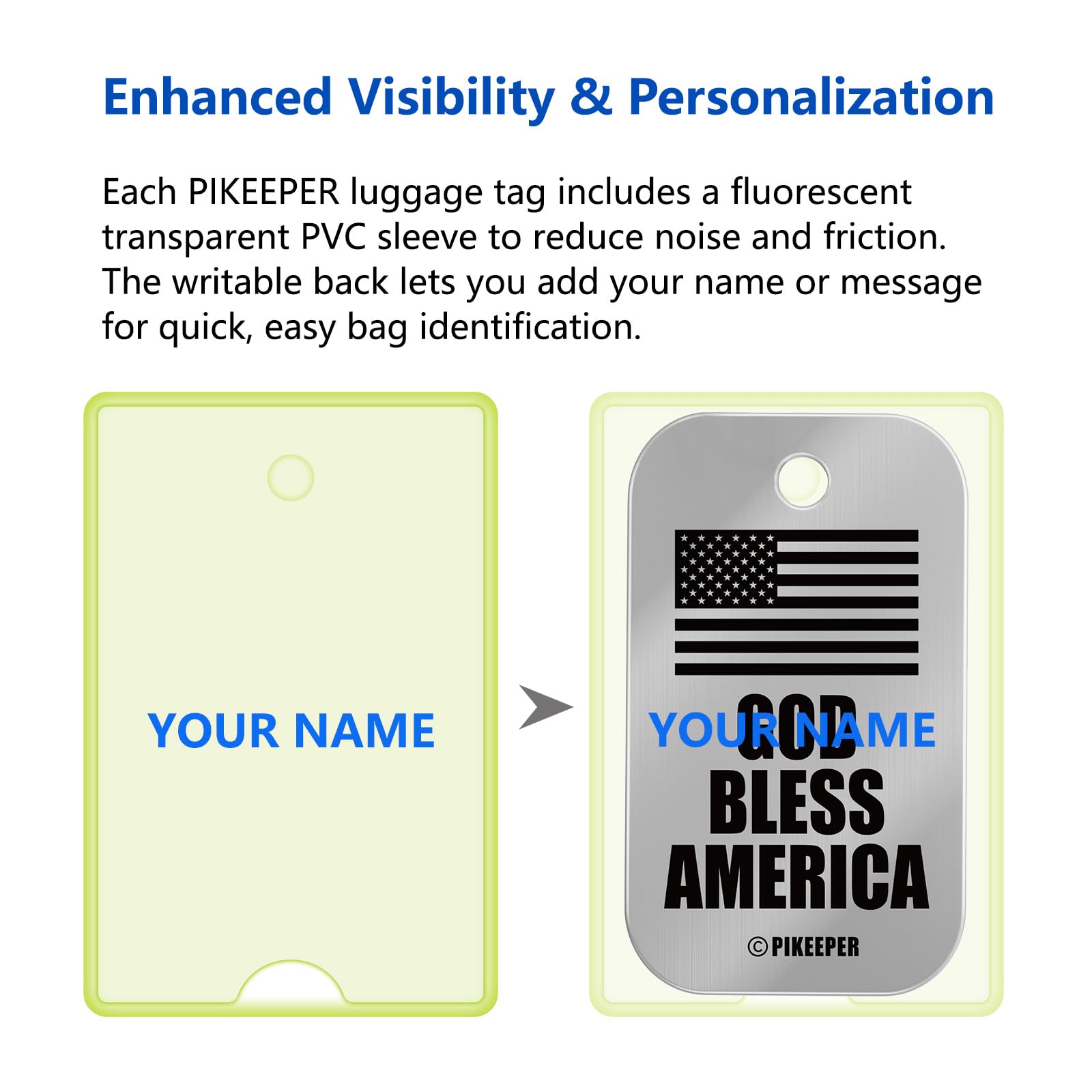 Étiquettes de bagage intelligentes pour valises, code QR récupère les informations sur les étiquettes de valise auto-modifiables, étanches, faciles à identifier, étiquettes de bagage