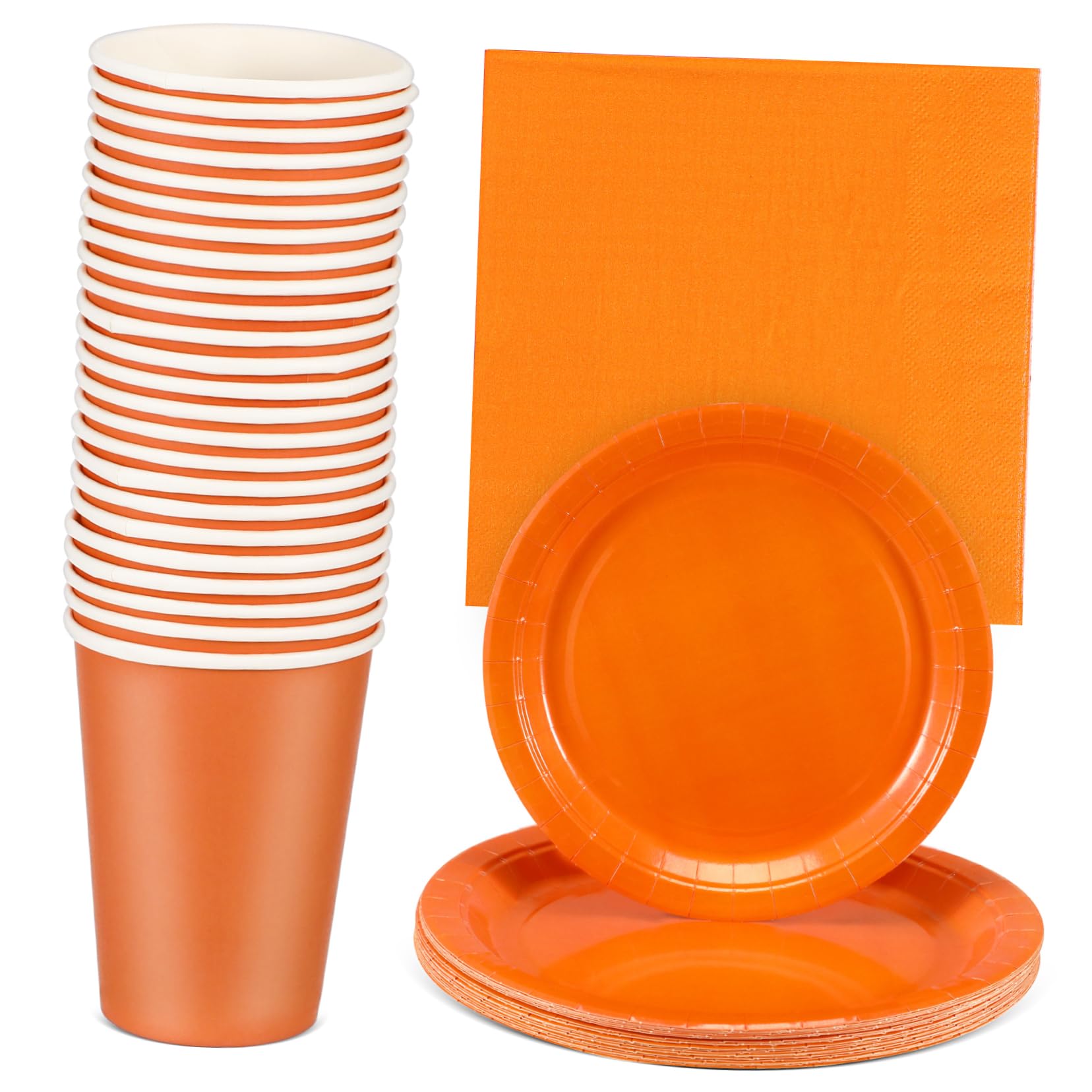 Vaisselle de fête papier assiettes carton et serviettes UPKOCH service de table jetable