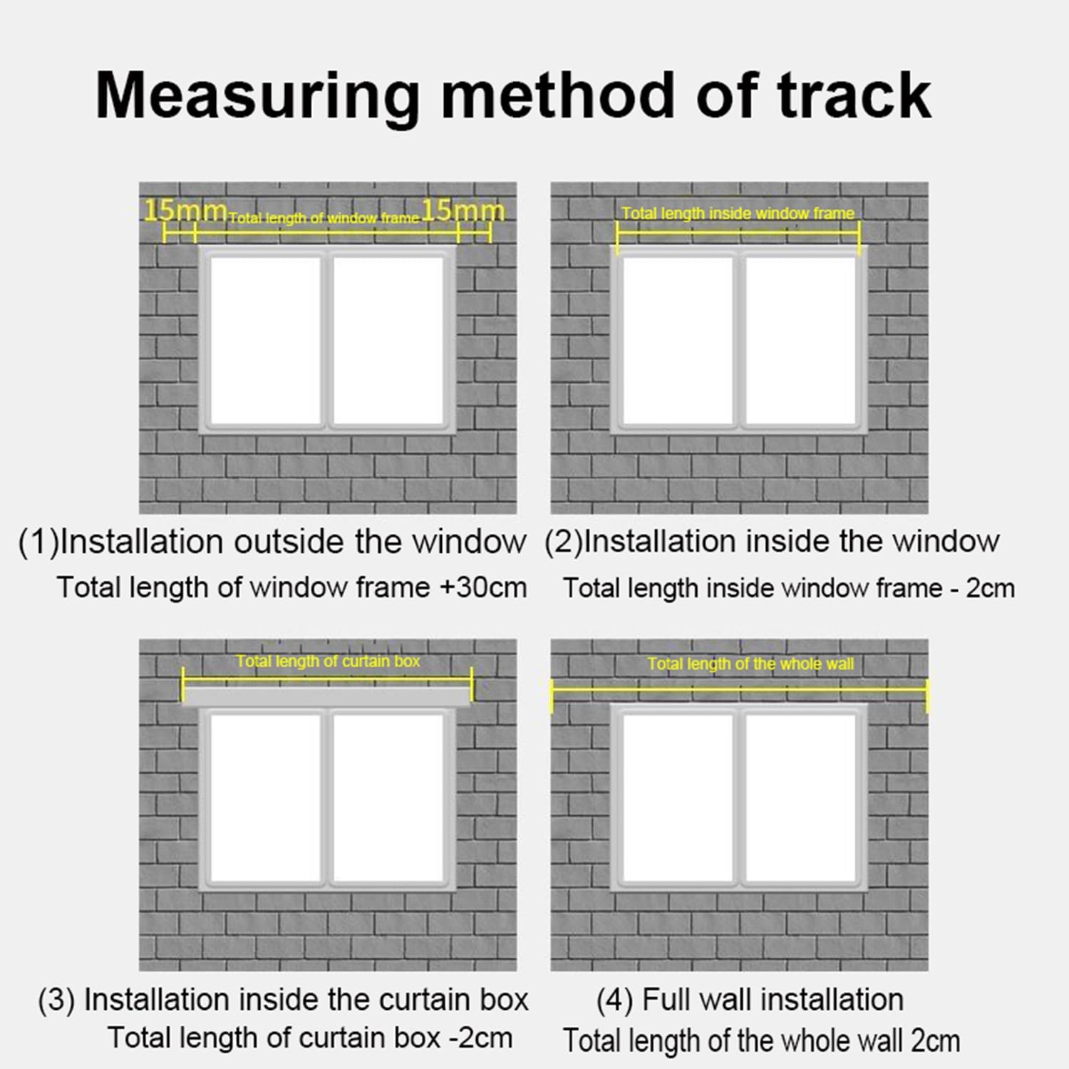 Deckenvorhangschiene Gardinenschiene 4 Meter, 2m 2.5m 3.5m Vorhangschienen-System, Deckenschiene für Vorhänge Fenster Balkon Büros Hotels Kliniken(Gray,4.0m/13ft)
