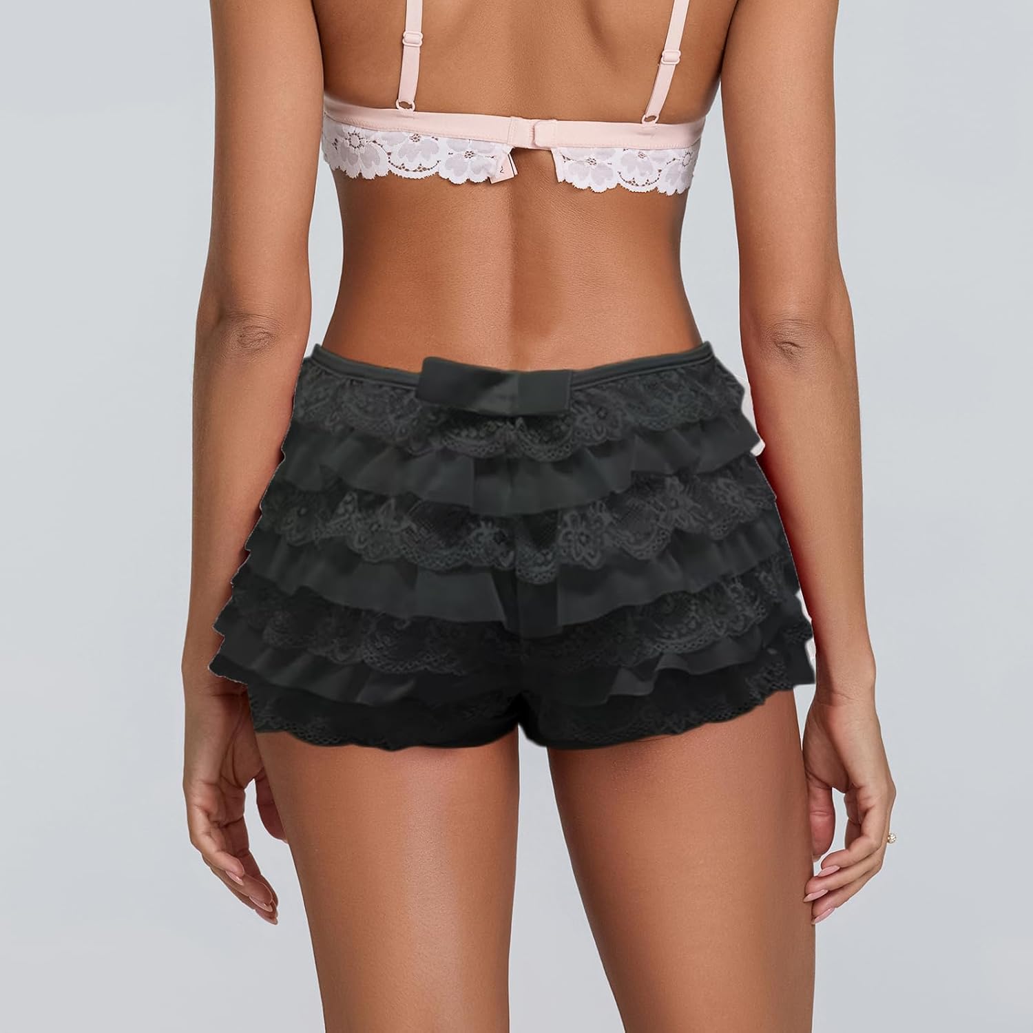 Sawden Women Lolita Lace Bloomers Y2k Ruffle Booty Mini Sexy Boy Shorts Layered Sweet Pettipants - Image 2