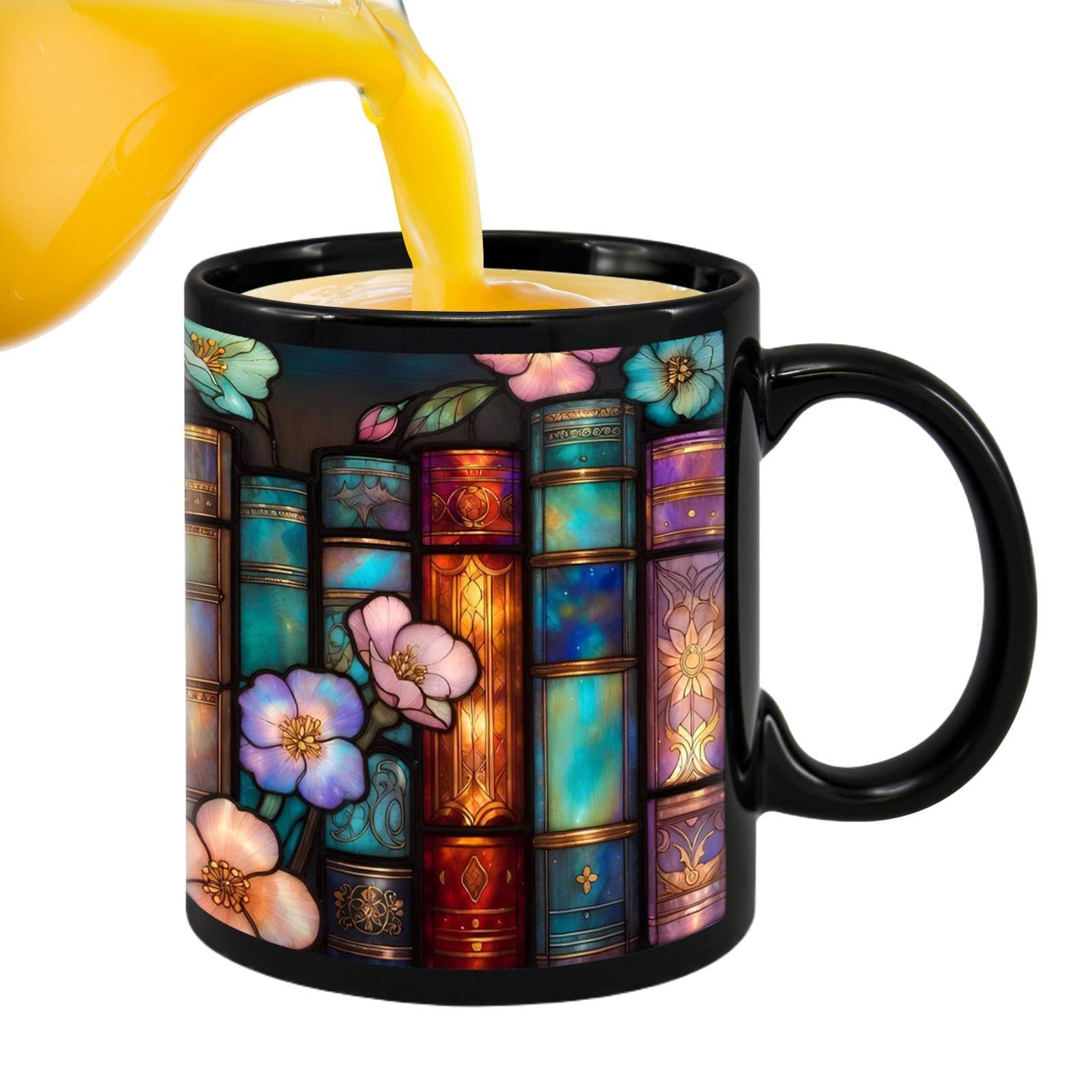 Taza de café estilo estantería el regalo original para amantes de libros 1
