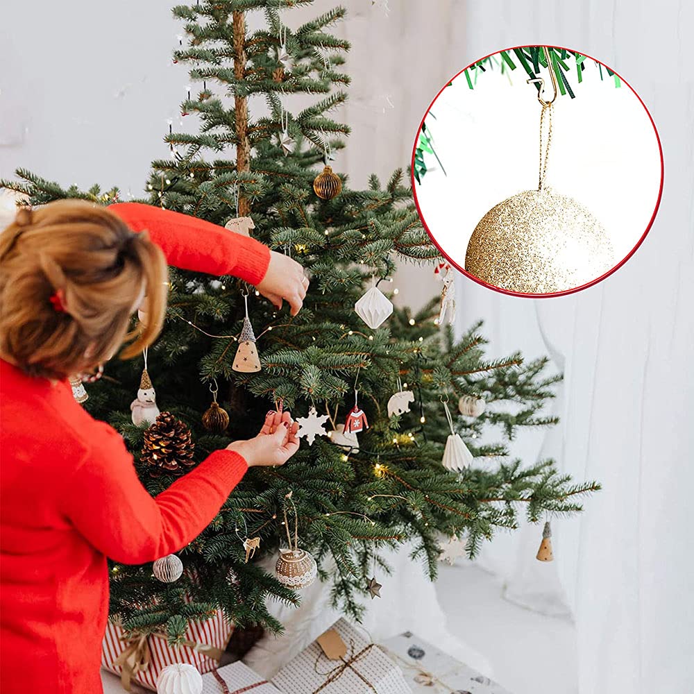 Crochets Boules De Noël Dereine - 300 Pièces - Forme S - Argent