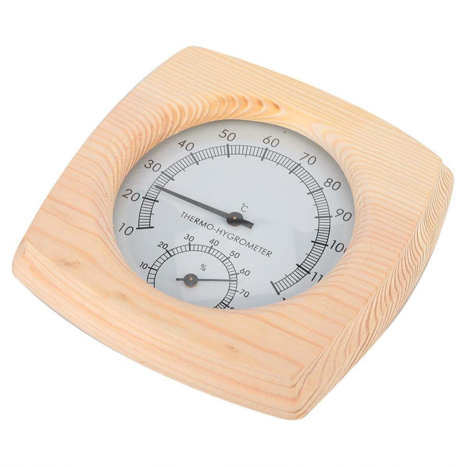 Thermomètre Hygromètre 2 en 1 Précision Élevée 10°C-120°C Sauna Salle de Bain Maison Spa Installation Simple Suitable for Saunas Traditionnels et Espaces Humides