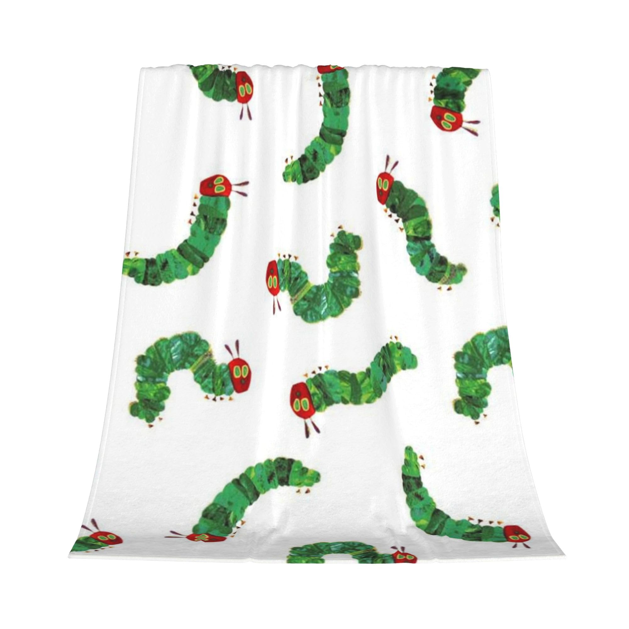 Gelasgo Caterpillar Throw Blanket Ultra Soft Flannel Blanket, Cozy Warm Lightweight Gift for Adults Kids, Machine Washable Couch Bed Blankets 76x100cm