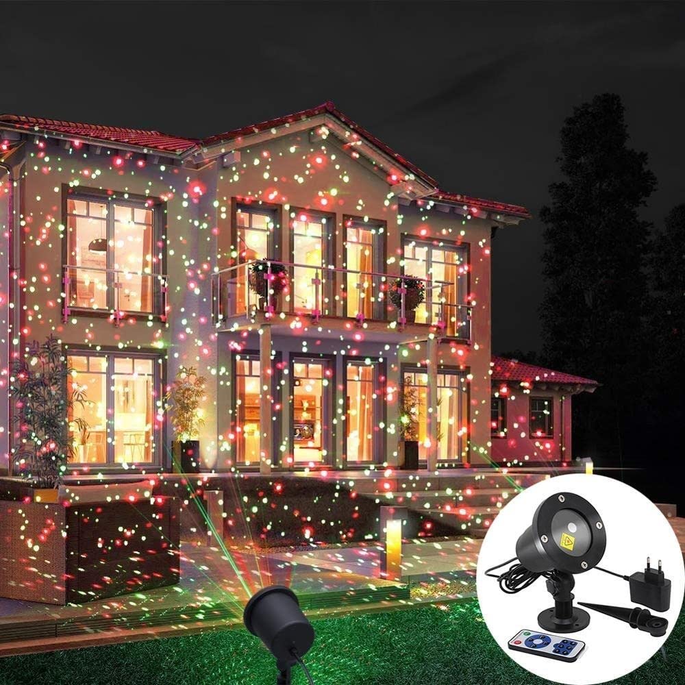 Monzana Proiettore LED Cielo Stellato IP44 Per Esterno E Interno Con Timer E Piolo – Ideale Per Natale, Feste, Giardino