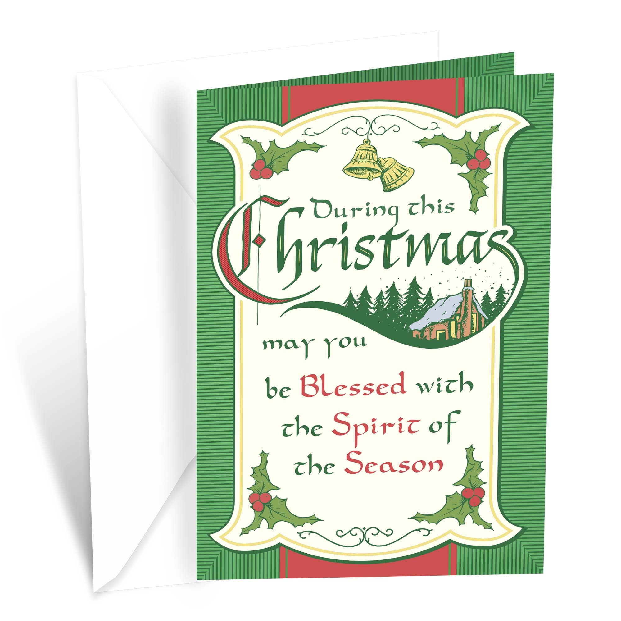 Weihnachtskarte Für Sohn - Premium-Karte 12,7x19,7 Cm, Umweltfreundlich, Mit Umschlag