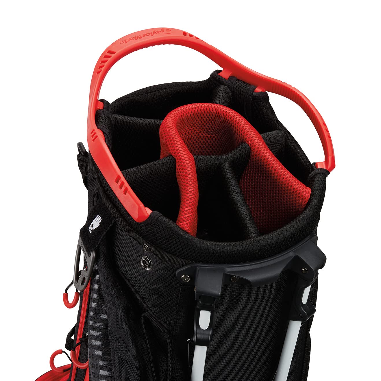 TaylorMade 2023 Pro - Bolsa de Soporte (Negro/Rojo)