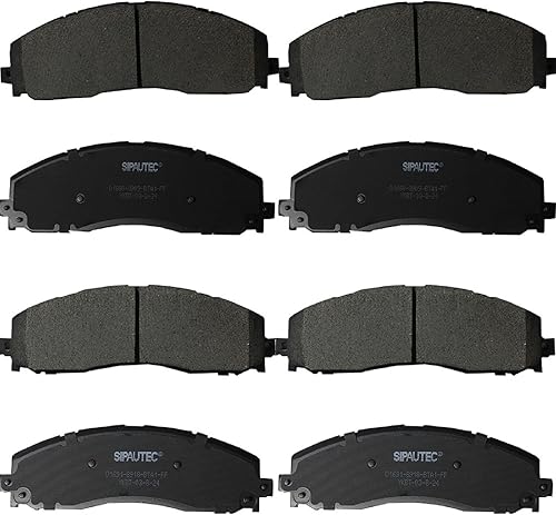 Miniatura 30 de Juego de pastillas de freno delanteras y traseras de 4 ruedas de repuesto de pastillas de freno de disco de cerámica para Nissan Pathfinder