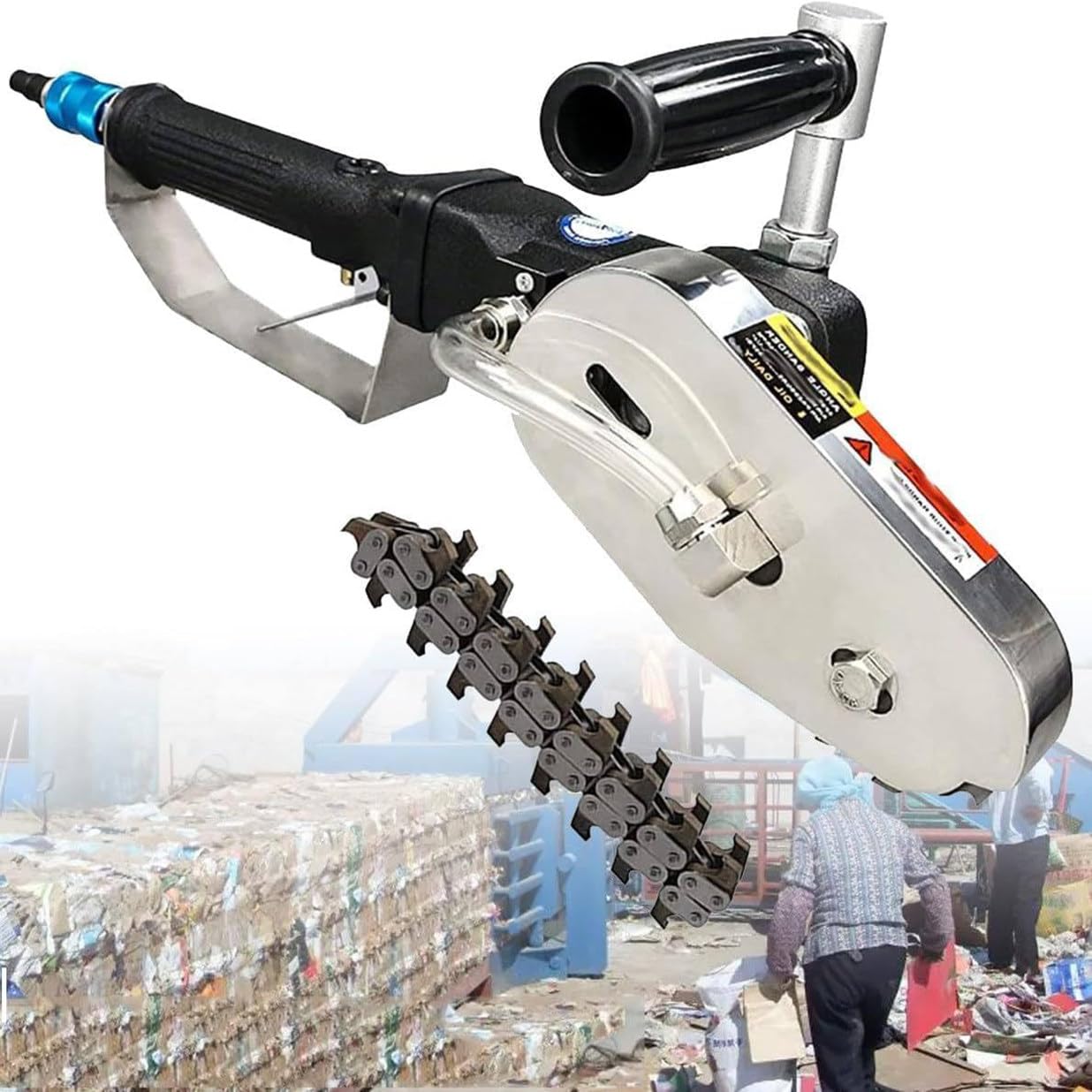 JKJZSALJ Industrial Paper Stripping Machine Waste Stripper Carton Box Waste Stripper Corrugated Cardboard Trimming Tool Alloy Steel Chain,Mteeth,Mteeth