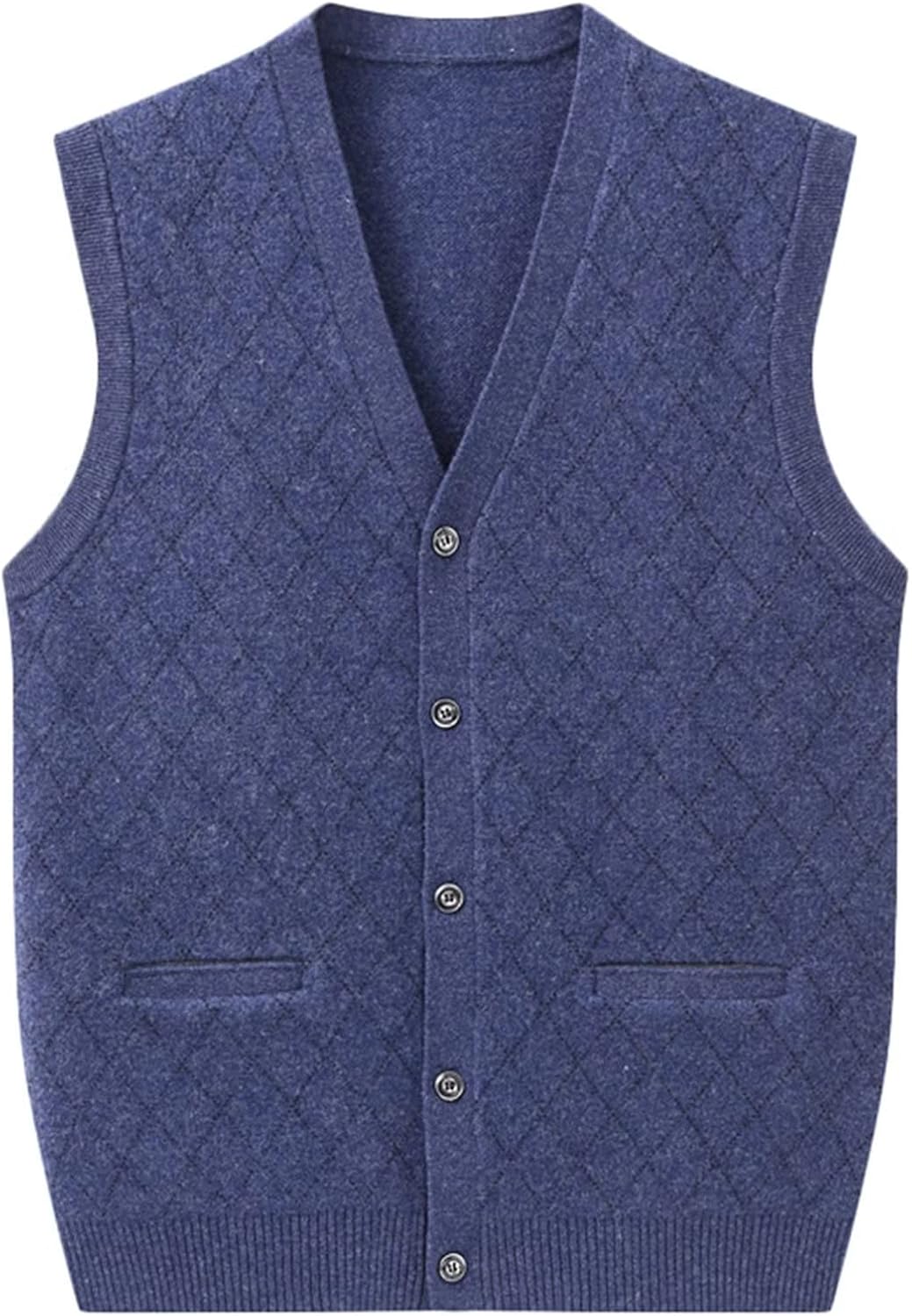 Cardigan Homme à Deux Couleurs Avec épissures, Sweat-shirt à Col En V Avec Boutons à Une Rangée, Veste En Tricot Côtelé Pour Homme, Pull Pour Homme - Chine Chandail Pour Hommes Et
