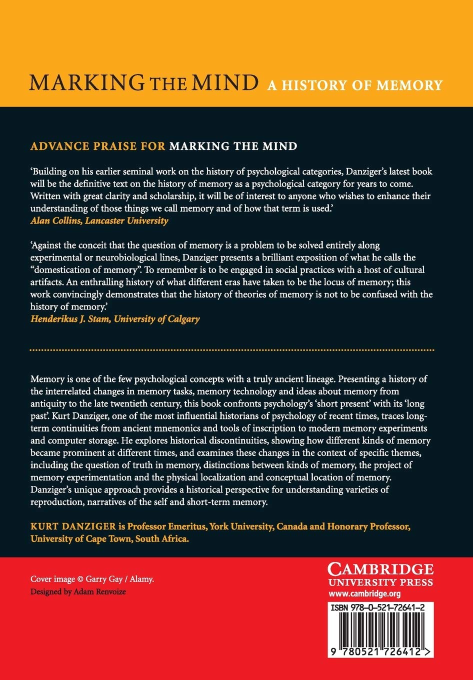 Marking the Mind: A History Of Memory