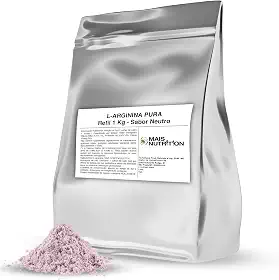 Mais Nutrition Arginina Em Pó 1kg Refil - Pré-Treino - Suplemento Alimentar Em Pó - Vegano - Sabor Neutro - Energia Para o Seu Exercício