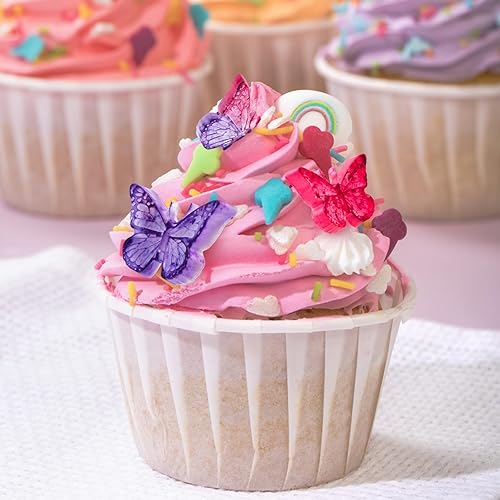 Miniatura 5 de 3 piezas de mini moldes de mariposa de silicona, moldes de mariposa para pastel de chocolate, dulces, postres, hornear, magdalenas, jabón