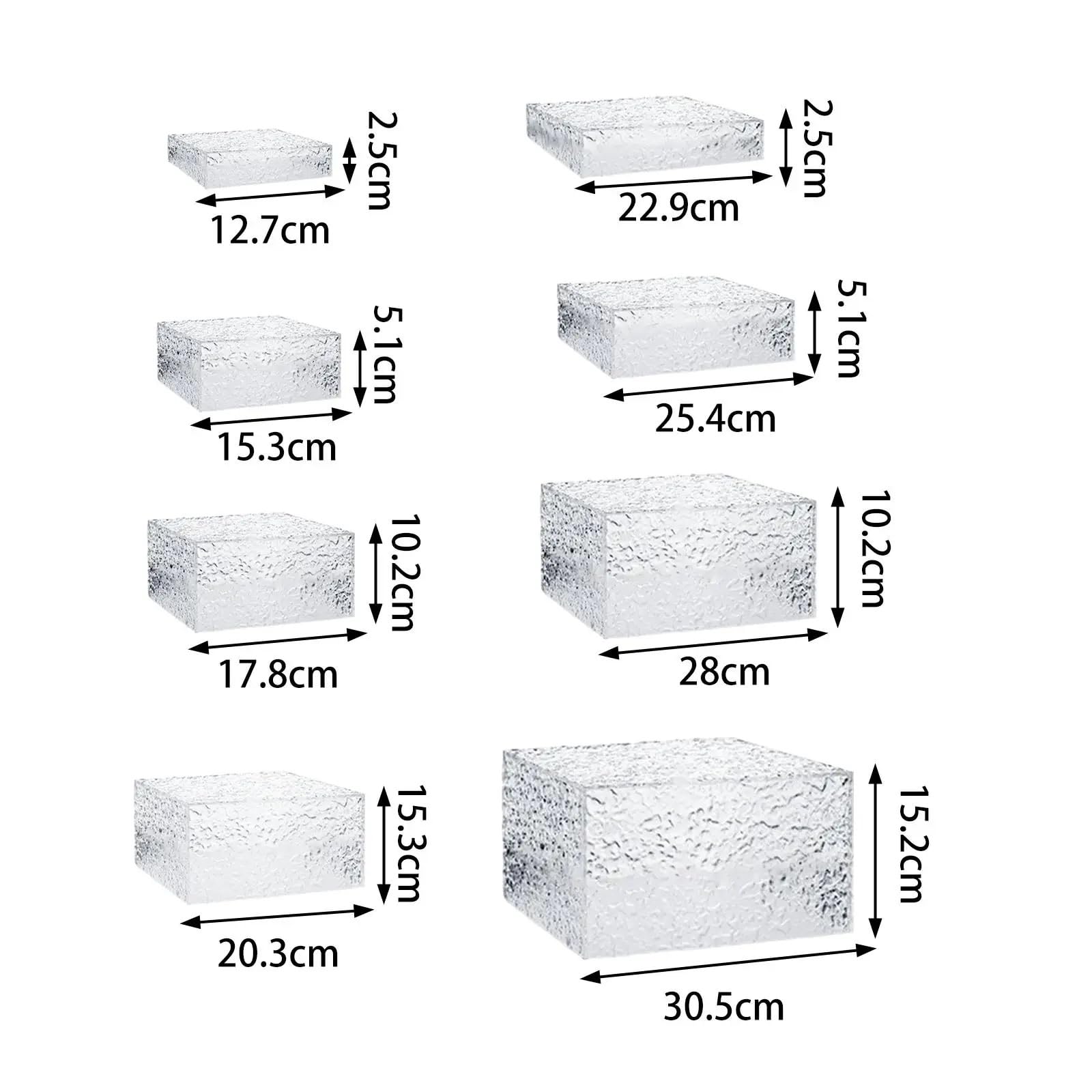 Soporte para bufé Caja expositora en forma de cubo 5 lados for mesa buffet, soportes apilables for alimentos, cosméticos, artículos colección, catering(3 piece set)
