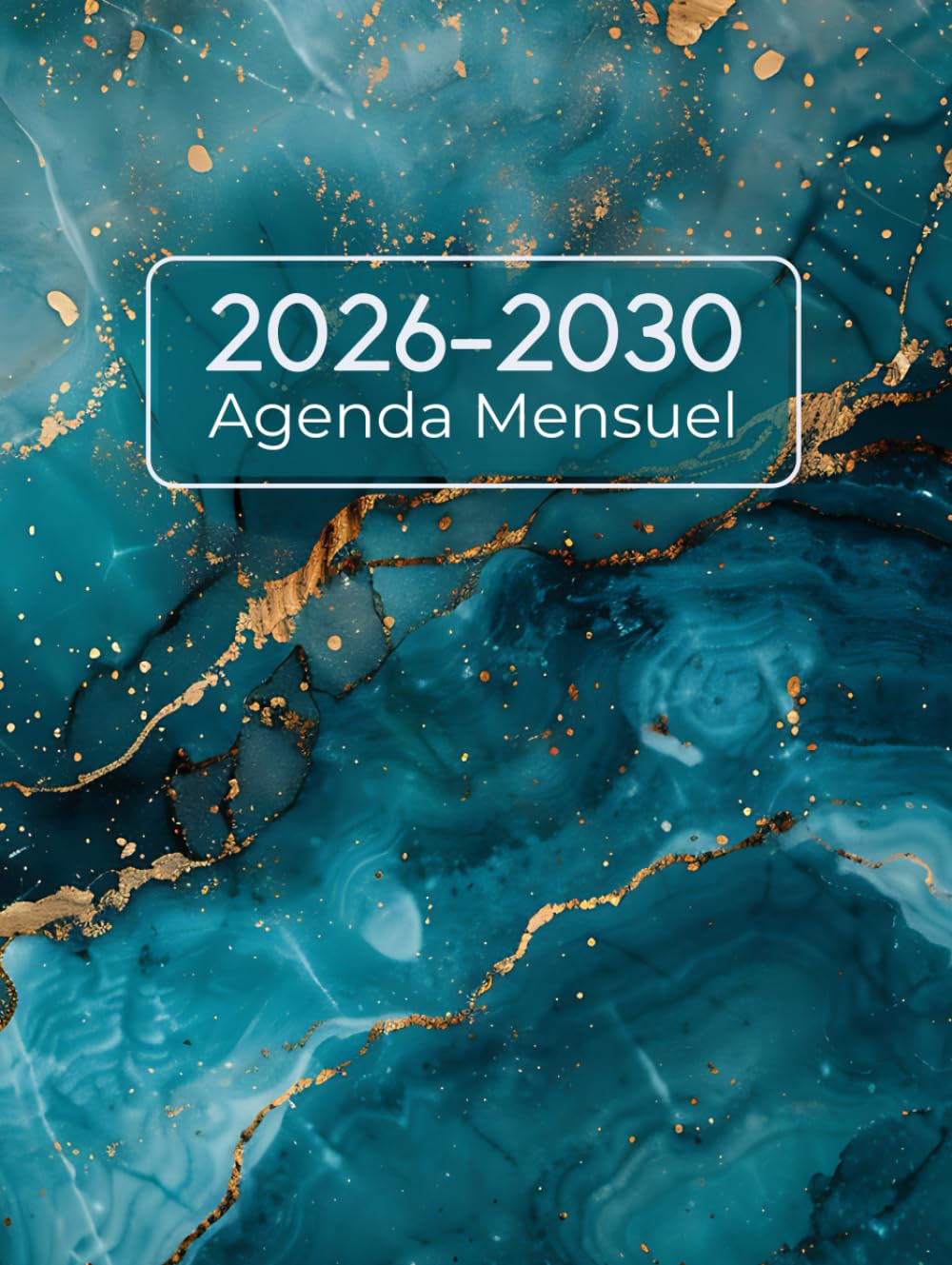 Agenda Mensuel 2026-2030: 5 ans Du 1 janvier 2026 jusqu'a le 31 Décember 2030