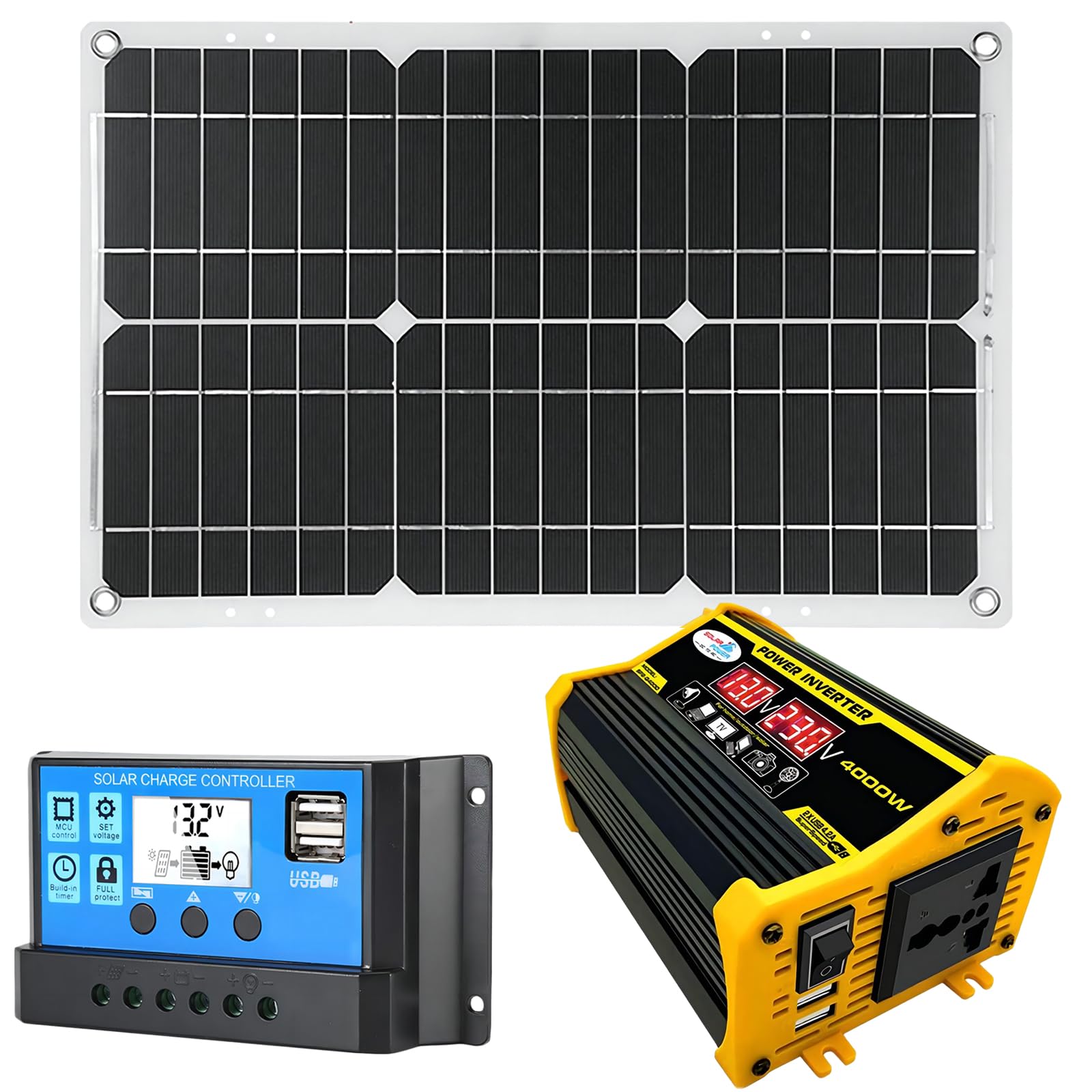 Kit d'énergie solaire portable idéal pour le camping et les pannes de courant