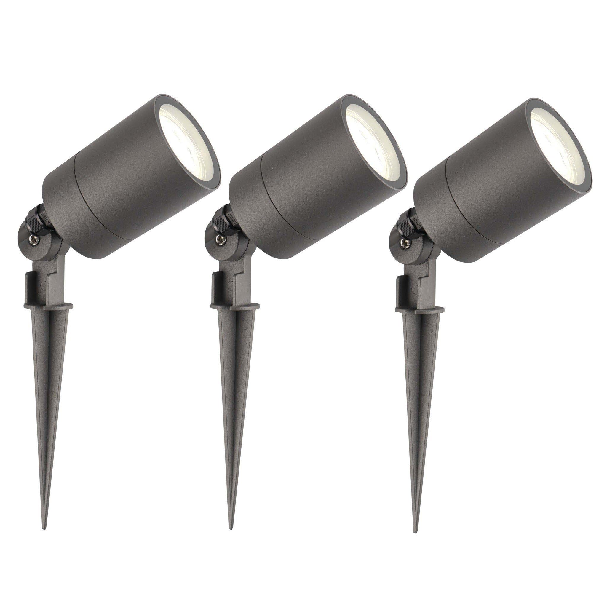 Ledvion 3 Pack Garden LED Lights IP65 3W 4000K GU10 dimmable