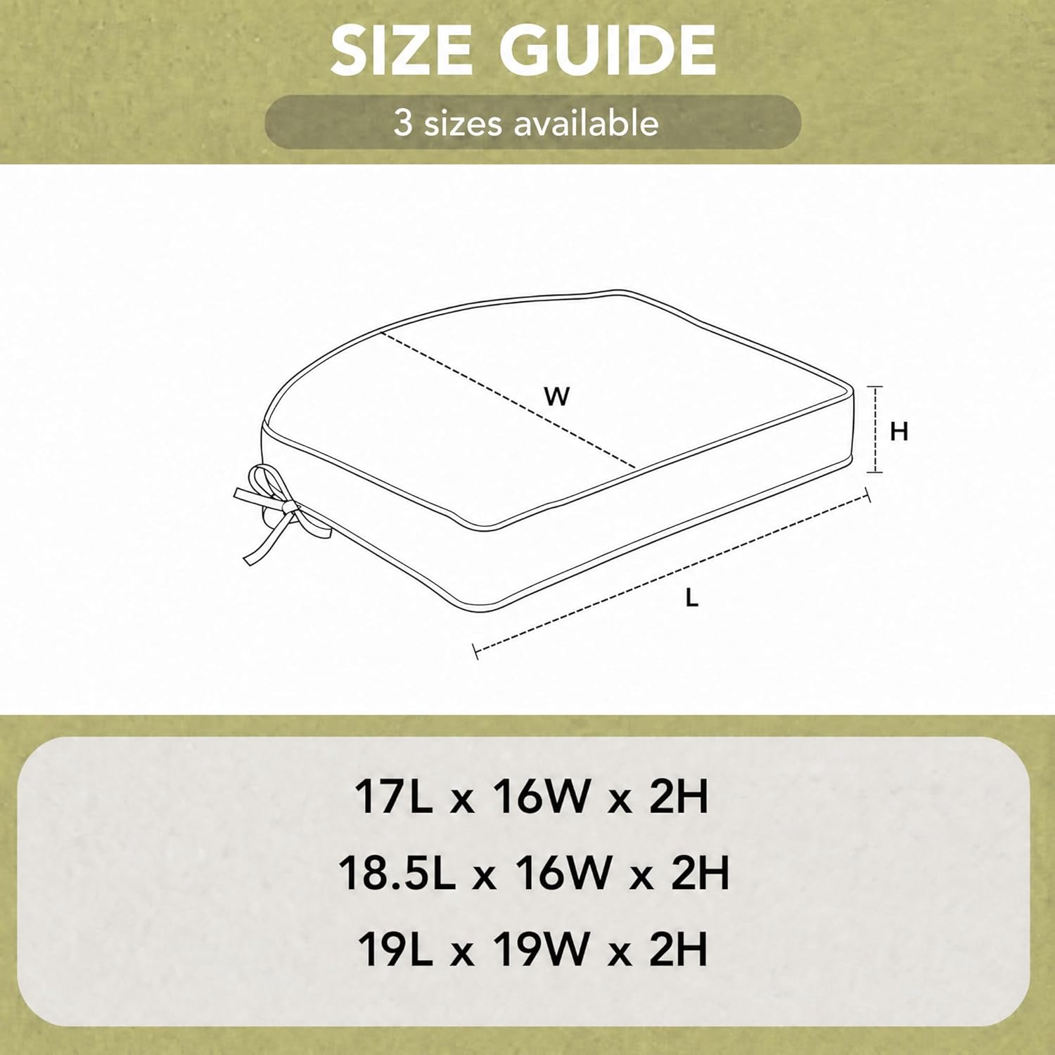 Condition photo showing As Is for outdoor chair cushions, fade-resistant & water-resistant, d shaped patio furniture seat chair pads replacement with ties, non-slip bottom, removable cover, set of 6, 18.5 x 16 inch, black black 18.5" x 16" 6 pack