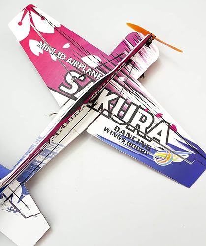 Miniatura 5 de Viloga Actualización 3D EPP Avión Sakura Aerobatic Flying Airplane, 16.535 in Wingspan Foam RC Kit para construir para adultos