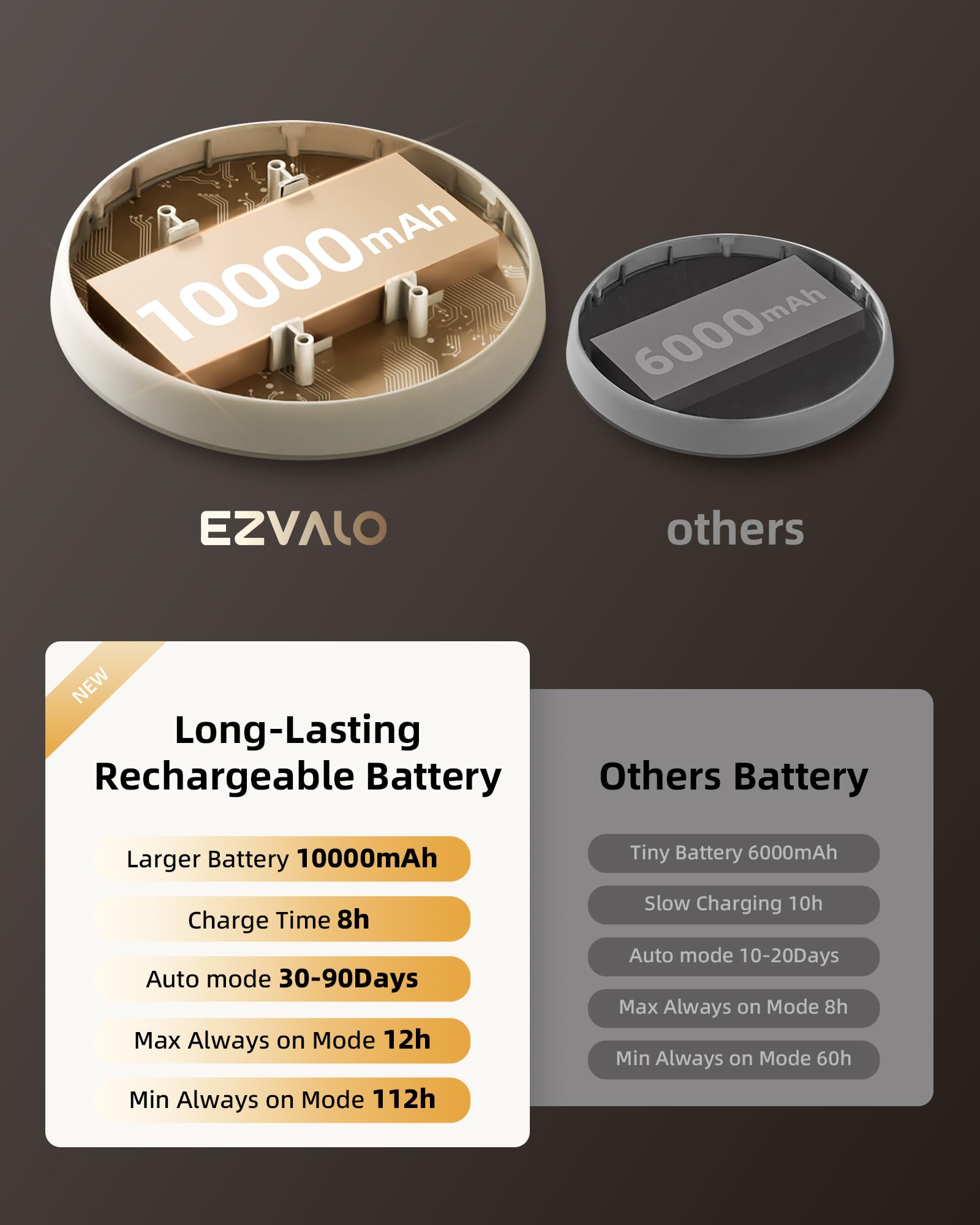 Snapklik.com : EZVALO Rechargeable Motion Sensor Ceiling Light ...