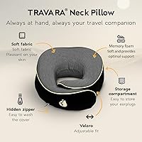 Vista 2 de Almohada cervical Airplane - Almohada de viaje - Espuma viscoelástica cómoda y ergonómica - Almohada de avión con soporte de cabeza y cuello de 360°