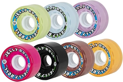 Miniatura 3 de V N L A Backspin Jelly Roll - Ruedas de patín para exteriores, 2.441in, 78 A, paquete de 8