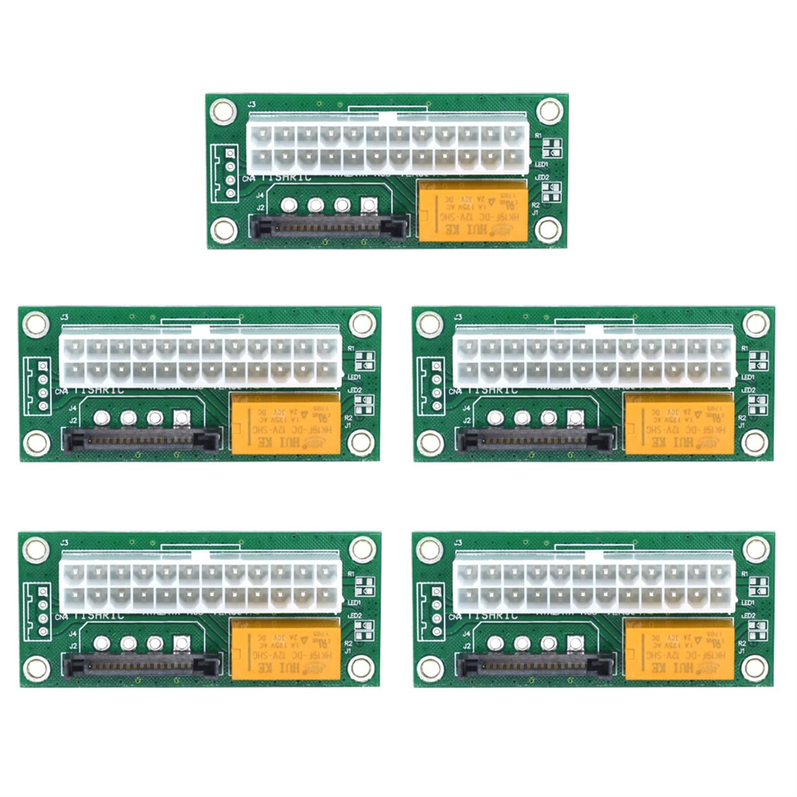 Connecteur Riser Miner ADD2PSU avec double entrée d'alimentation synchrone vert - 8