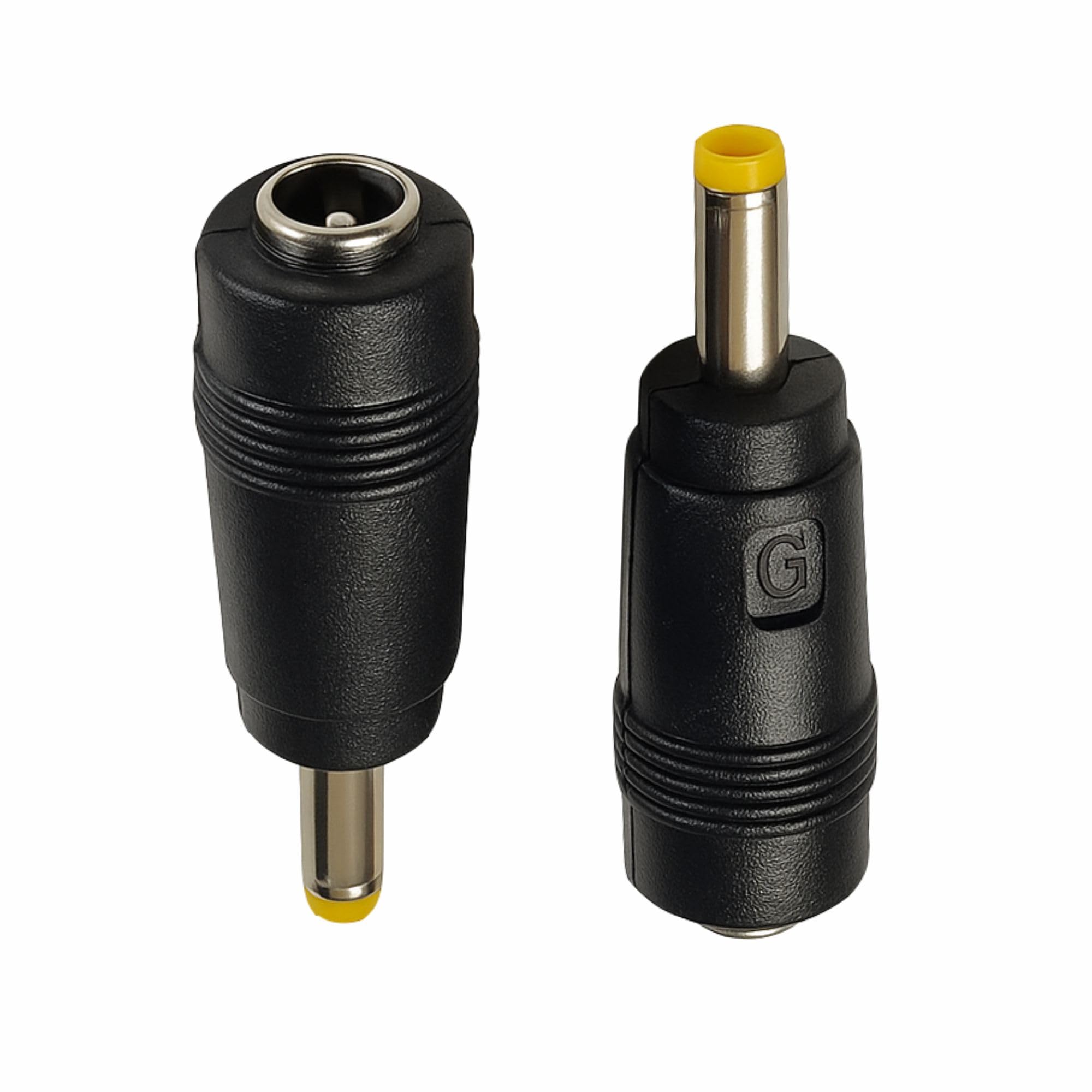 MX DC Power Adapter, 5.5 × 2.5mm Male to 5.5 × 2.1mm Female Barrel Connector, Electronics Power Supply Converter, Black, 2 Pack-image-33
