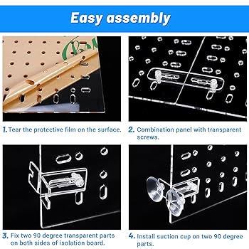 Lifewithpets 10 Gallon Aquarium Tank Divider. Perfect For Betta Fish Tanks. ONLY Compatible With USA Tank Sizes Listed Below. NO Suction Cups Required