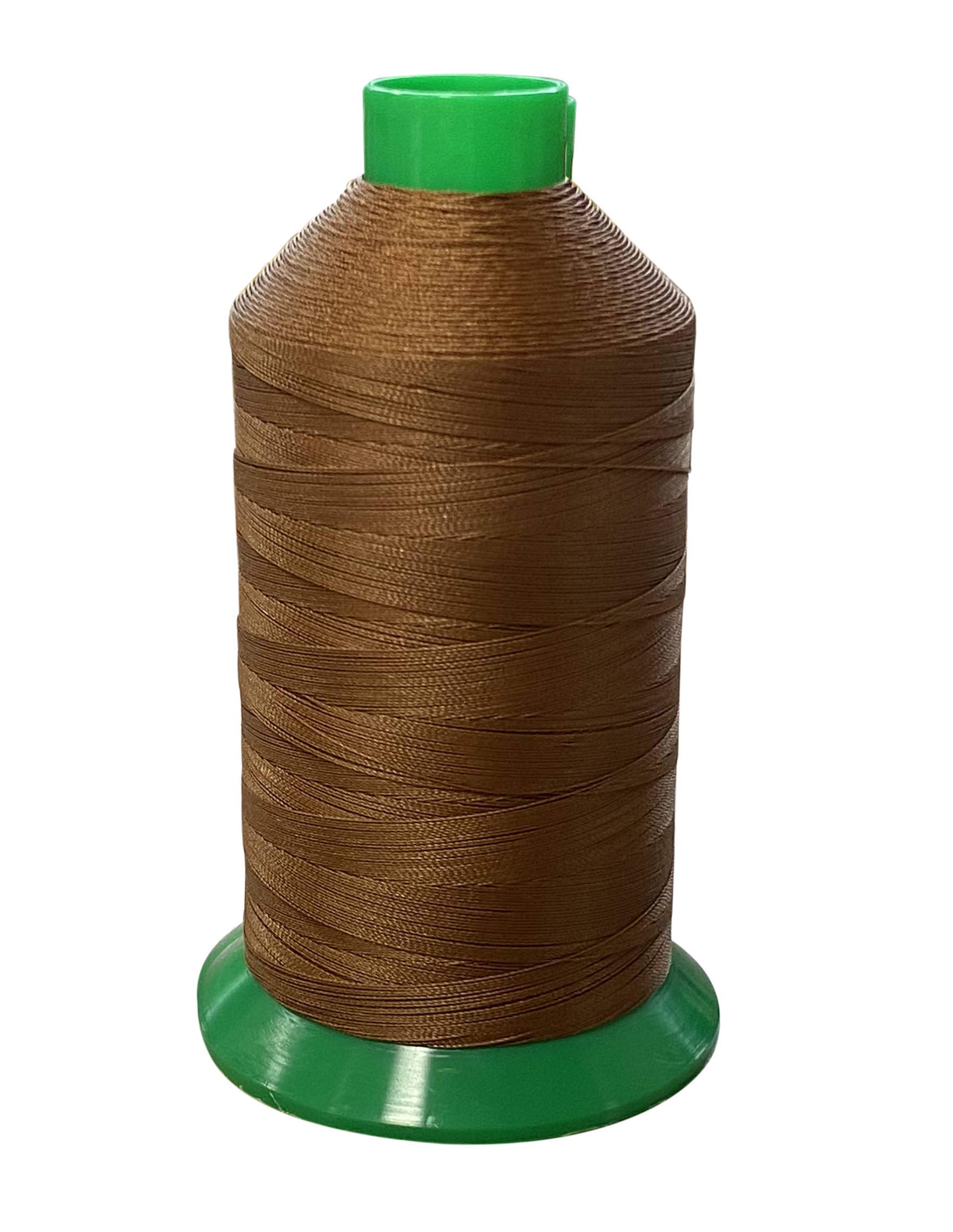 Serabond - Hilo de poliéster 92 resistente a los rayos UV, carrete de 8 onzas, se puede utilizar en máquinas de coser domésticas (nuez moscada)