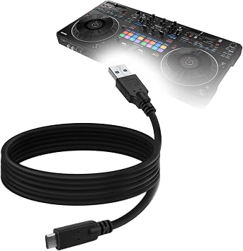BoxWave Cable Compatible with Pioneer DJ DDJ-REV5 - DirectSync - USB 3.0 A to USB 3.1 Type C, USB C Charge and Sync Cable - 6ft - Black