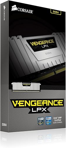 Corsair Vengeance LPX 16GB (2x8GB) DDR4 Up to 3200MHz (PC4-25600) C16 for DDR4 systems - White, CMK16GX4M2E3200C16W - 6