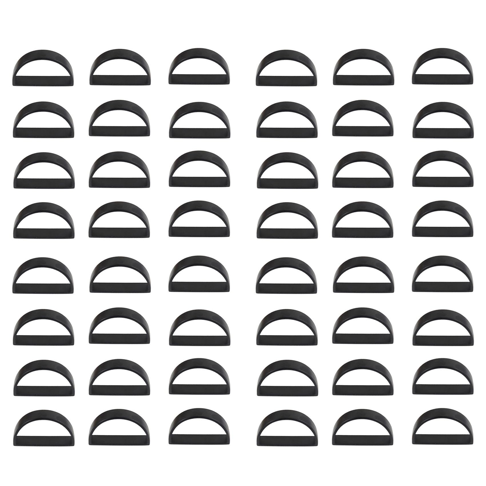 Hndhbfgrt Napkin Rings of 48,Napkin Rings Decor for Valentine,Mother'S Day,Thanksgiving,Christmas,Anniversary Dinners Black