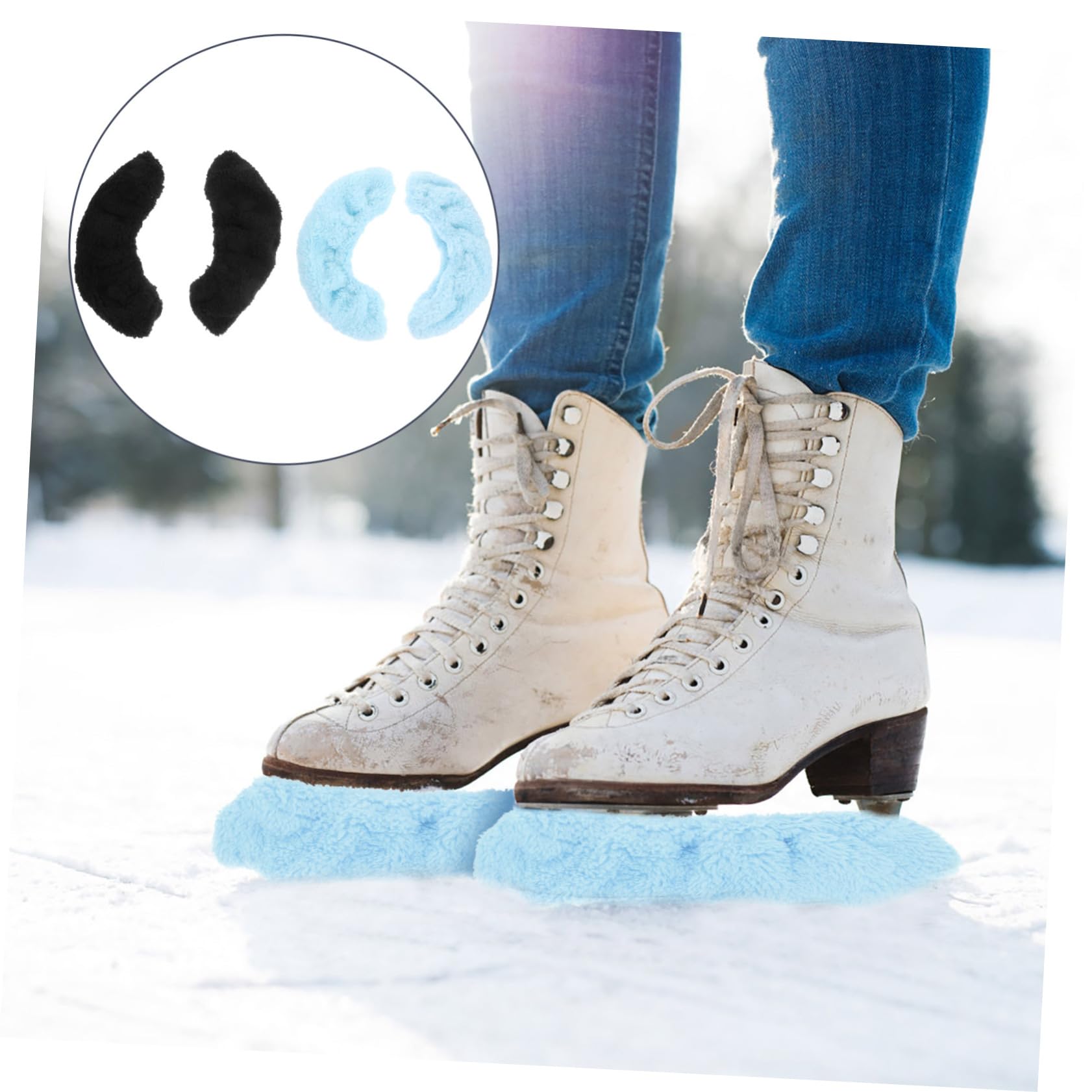 TOYANDONA Conjunto de Patines Patinar Cubiertas de Patines de Hielo Fundas para Patines de Hielo Accesorios para el patín de Hielo Accesorios para Patines poliéster